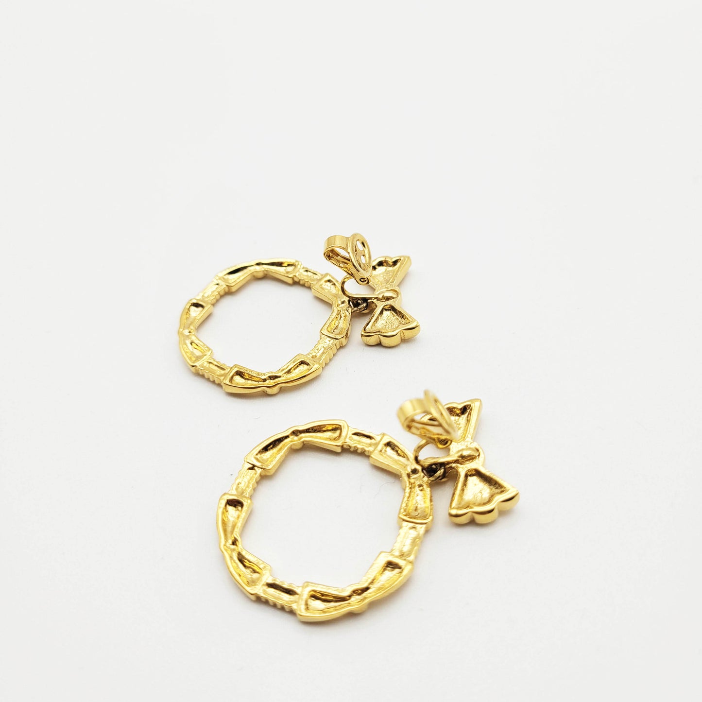 Vintage bow dangle earrings Nina Ricci