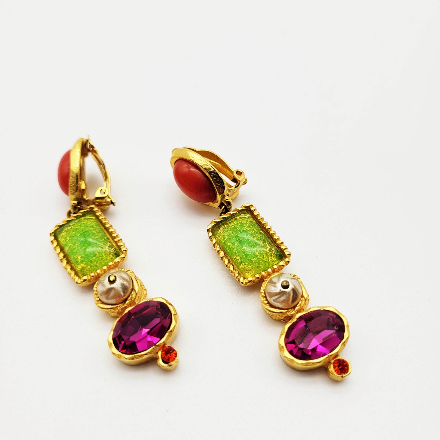 Vintage dangle earrings Christian Lacroix