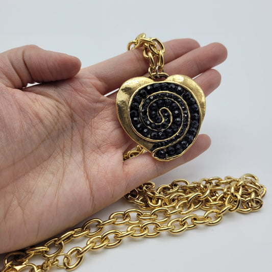 Vintage heart necklace Jacky De G