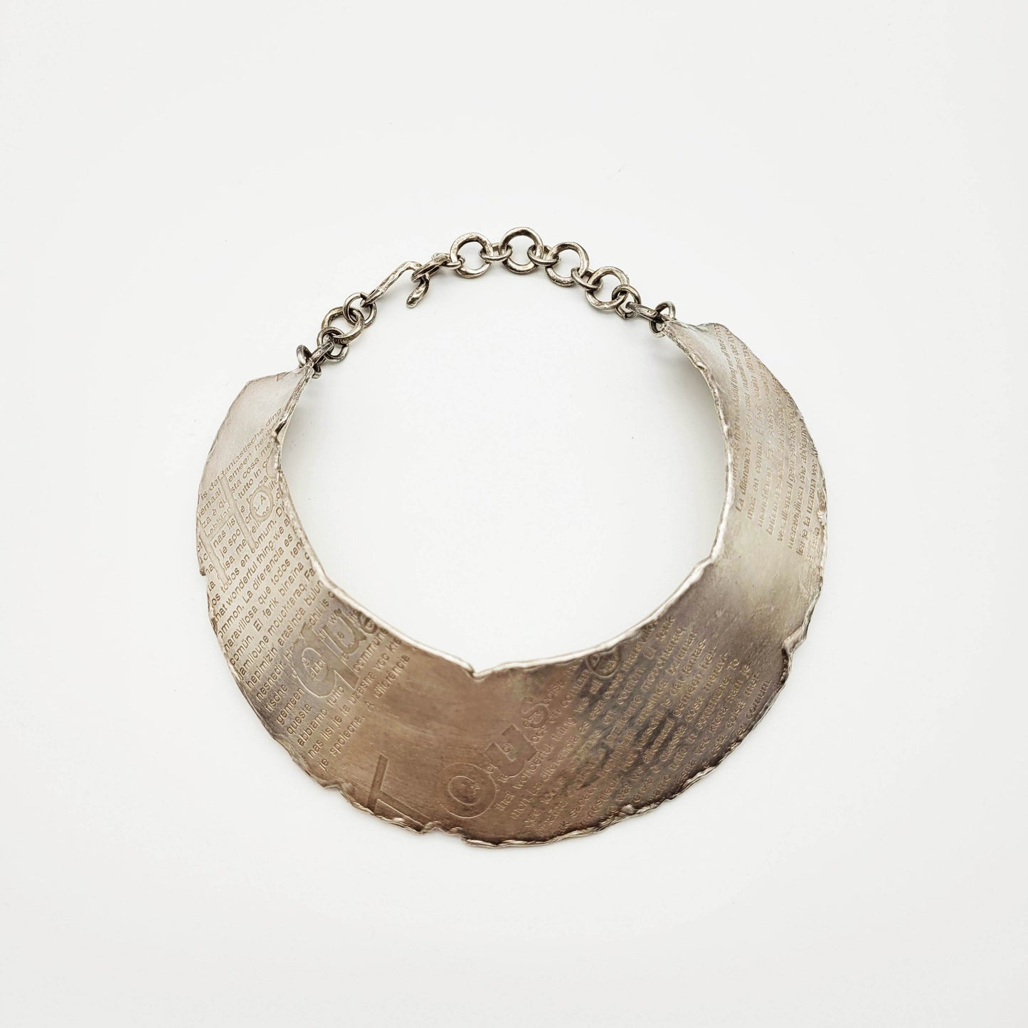 Vintage silver choker Biche De Bere
