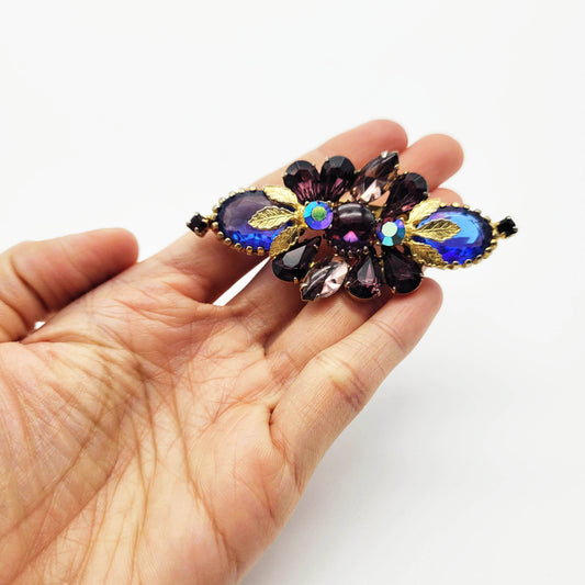 Vintage couture flower brooch