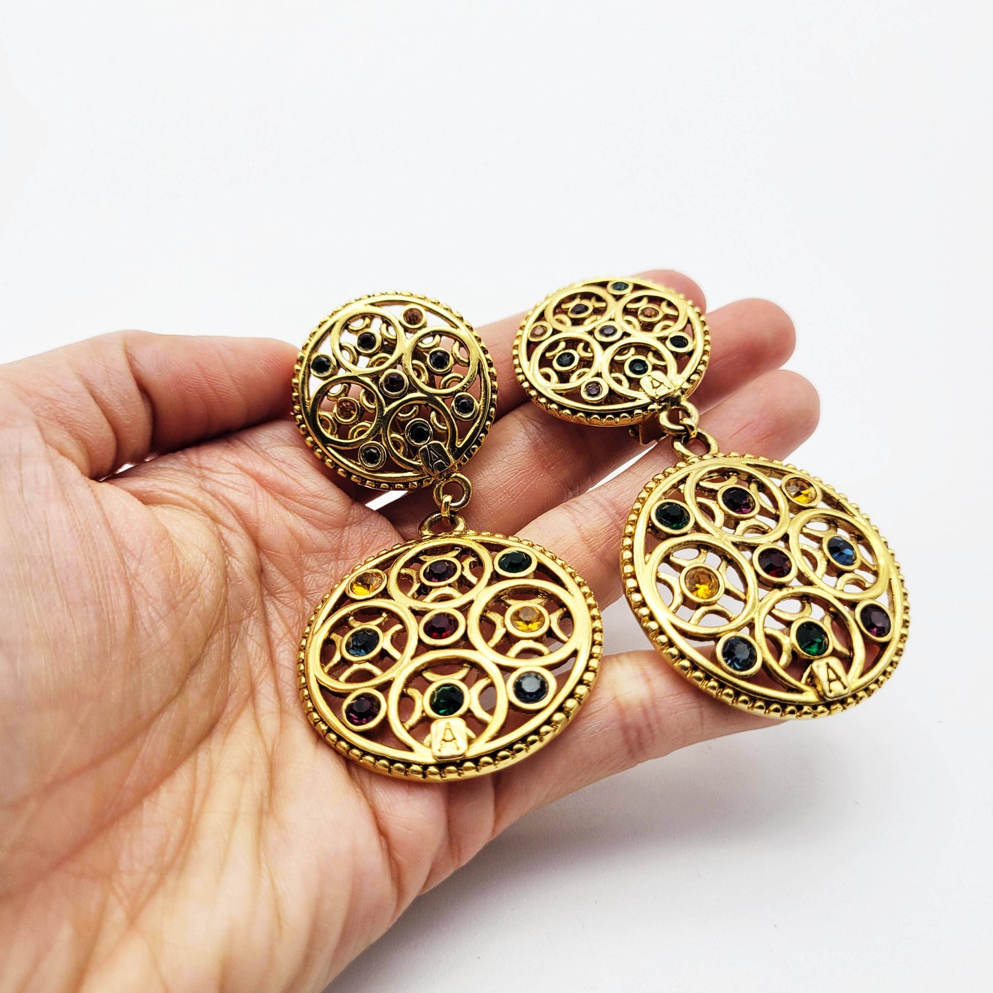 Vintage dangle earrings Alexandre