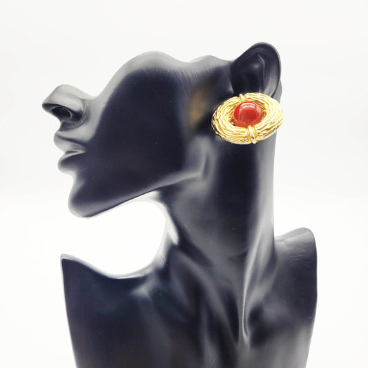 Vintage clip on earrings
