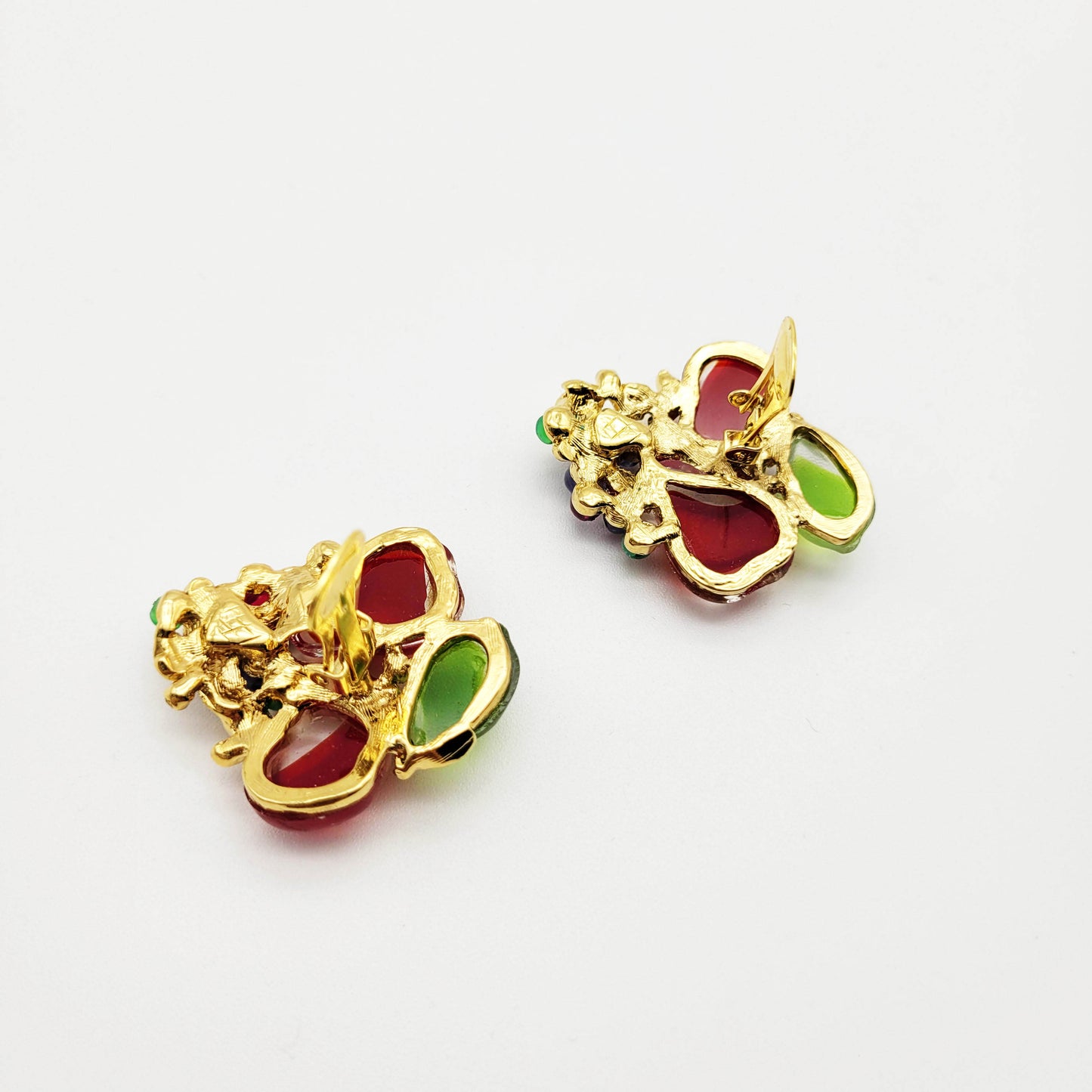 Vintage tutti frutti earrings