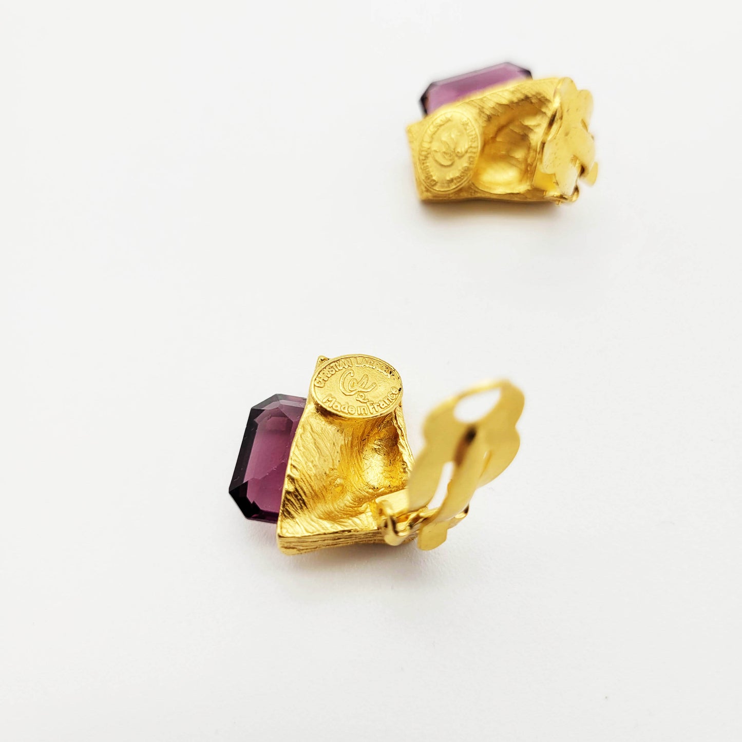Vintage clip on earrings Christian Lacroix