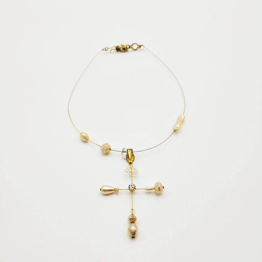 Vintage cross necklace Christian Lacroix