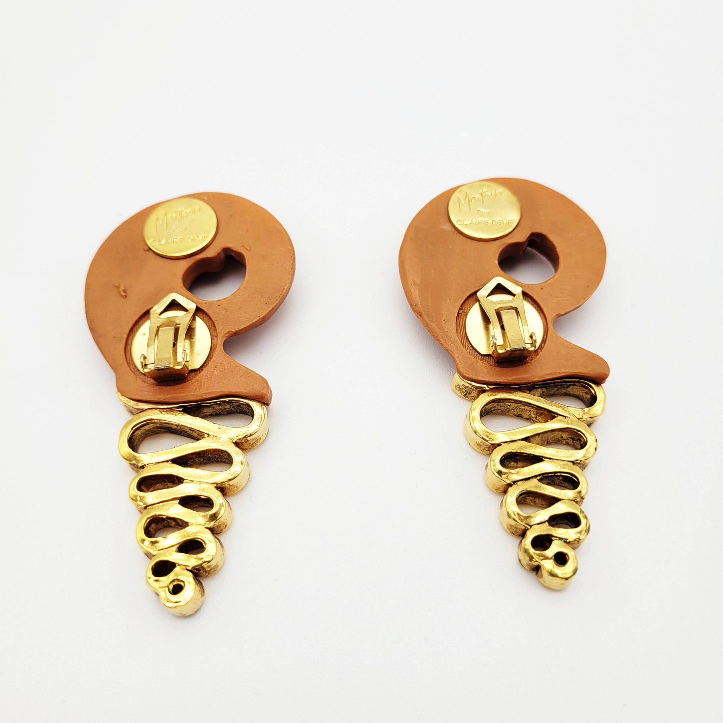 Vintage oversized earrings Claire Deve