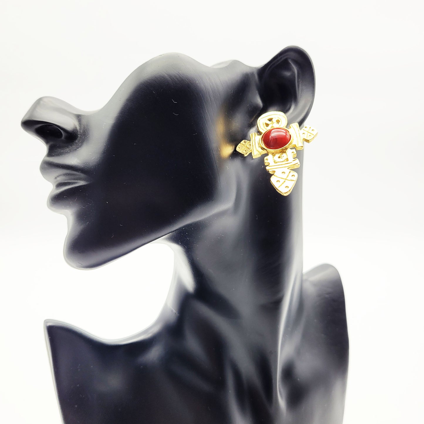 Vintage cross earrings