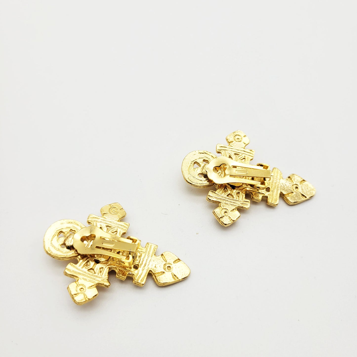 Vintage cross earrings