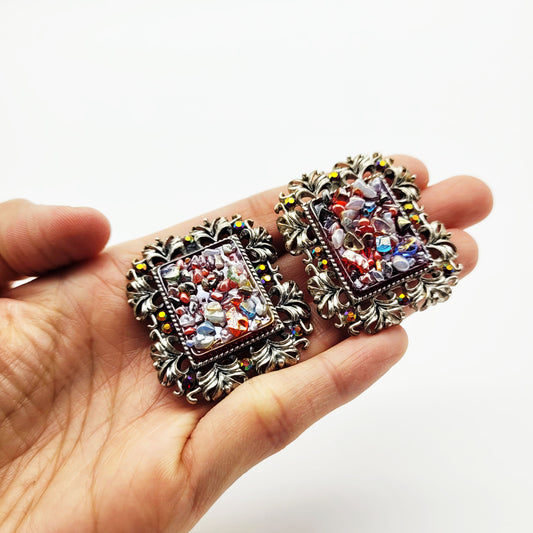 Vintage clip on earrings