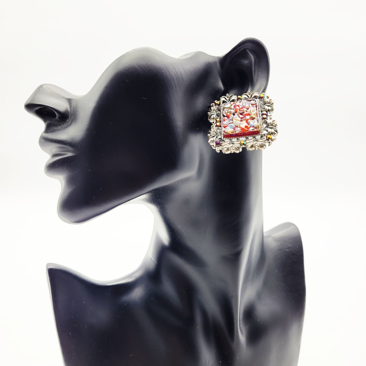 Vintage clip on earrings