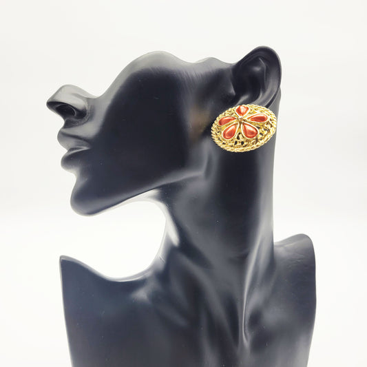 Vintage flower earrings