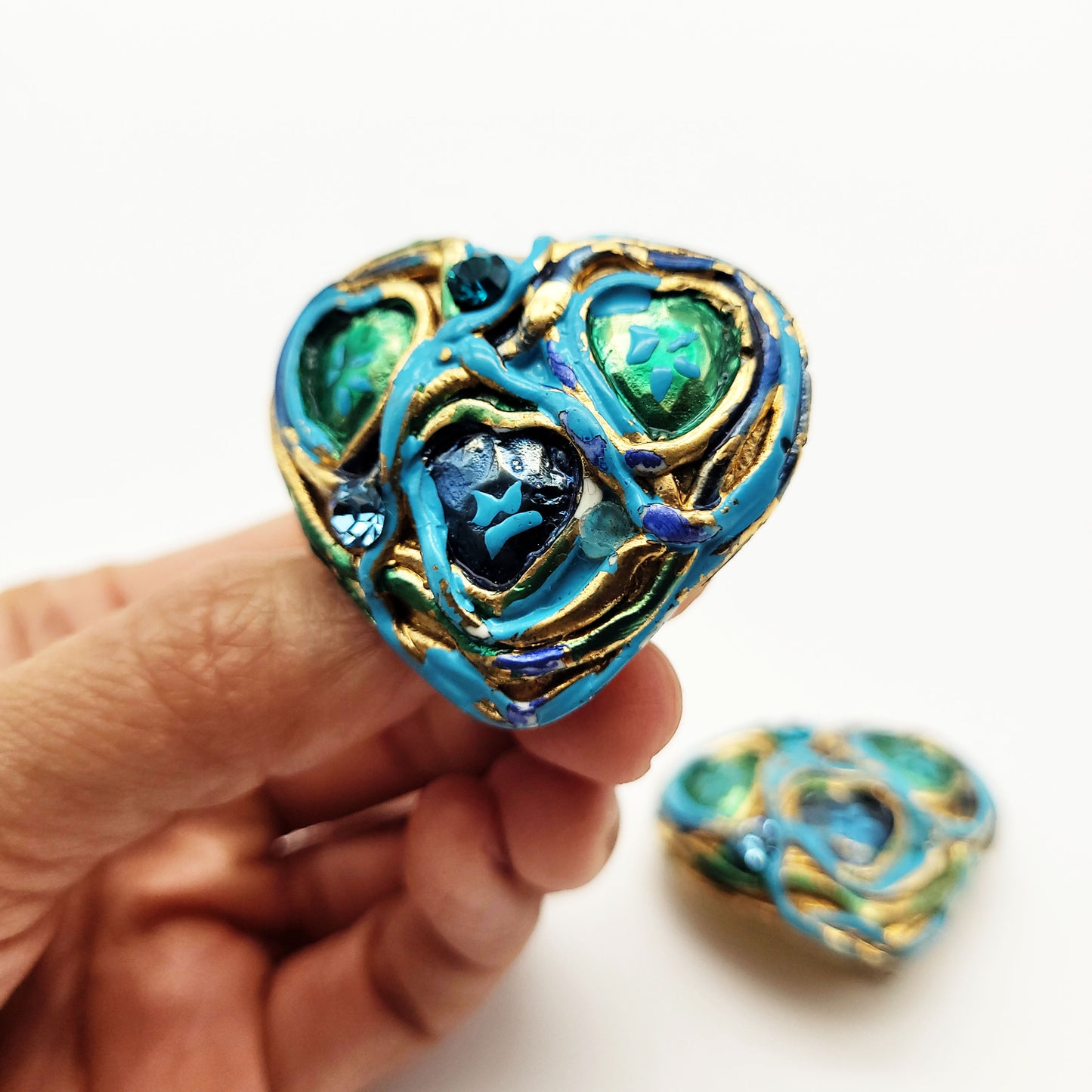 Vintage heart earrings Jacky De G