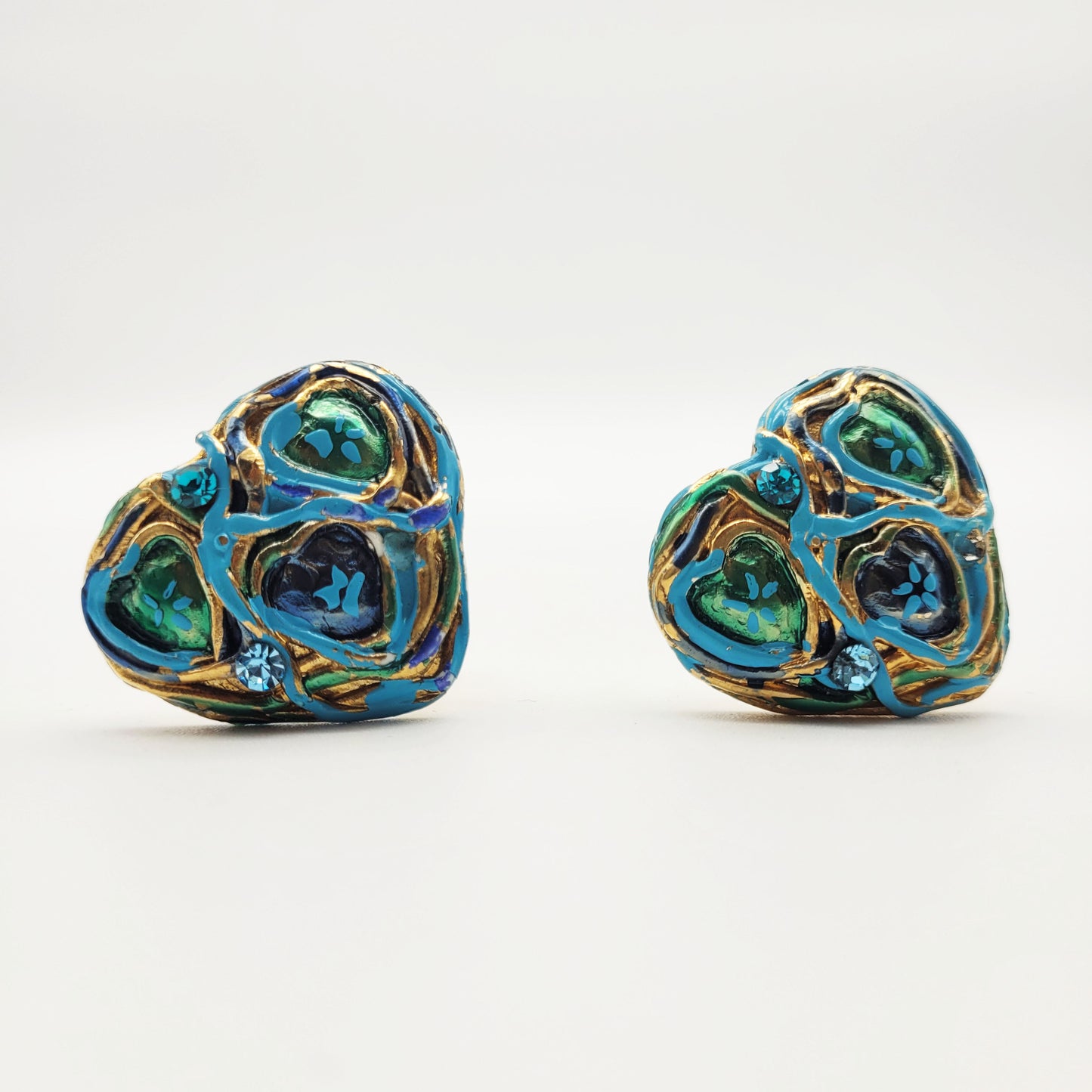 Vintage heart earrings Jacky De G