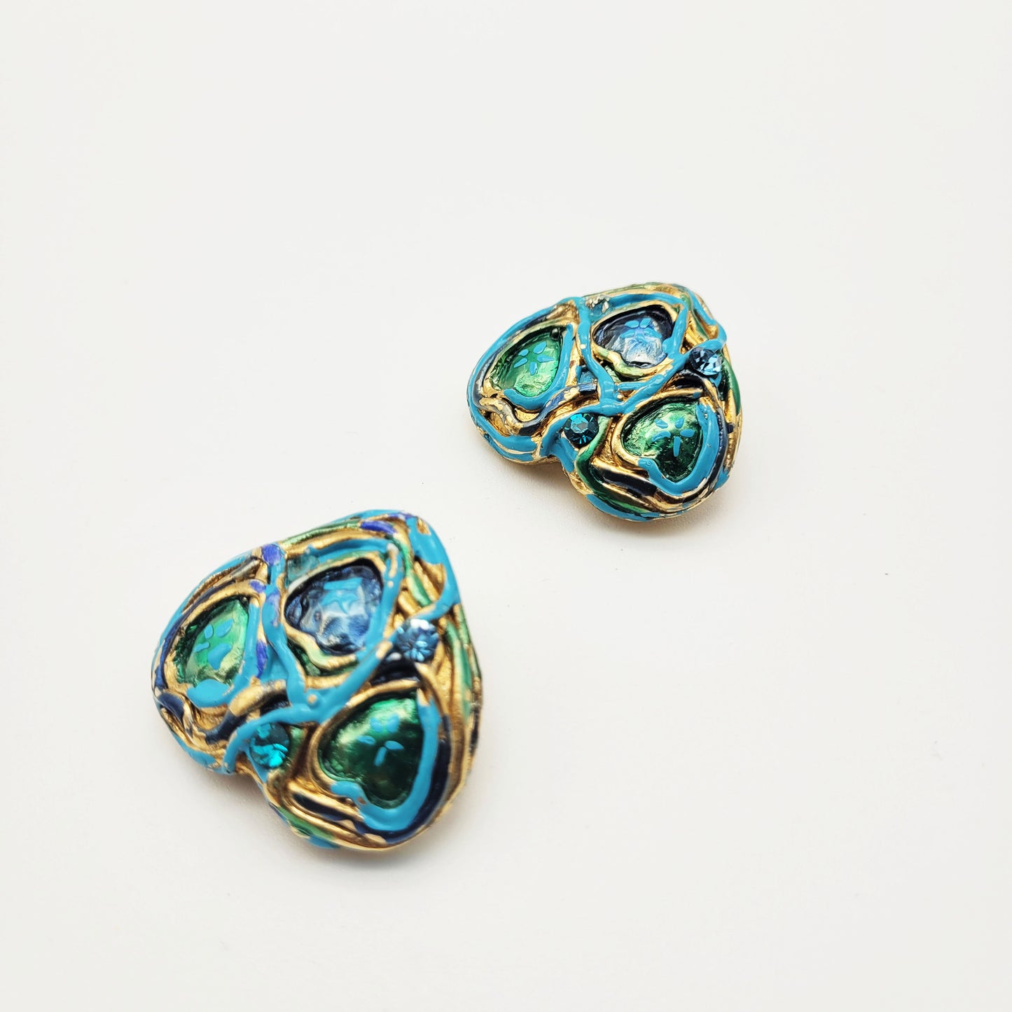 Vintage heart earrings Jacky De G