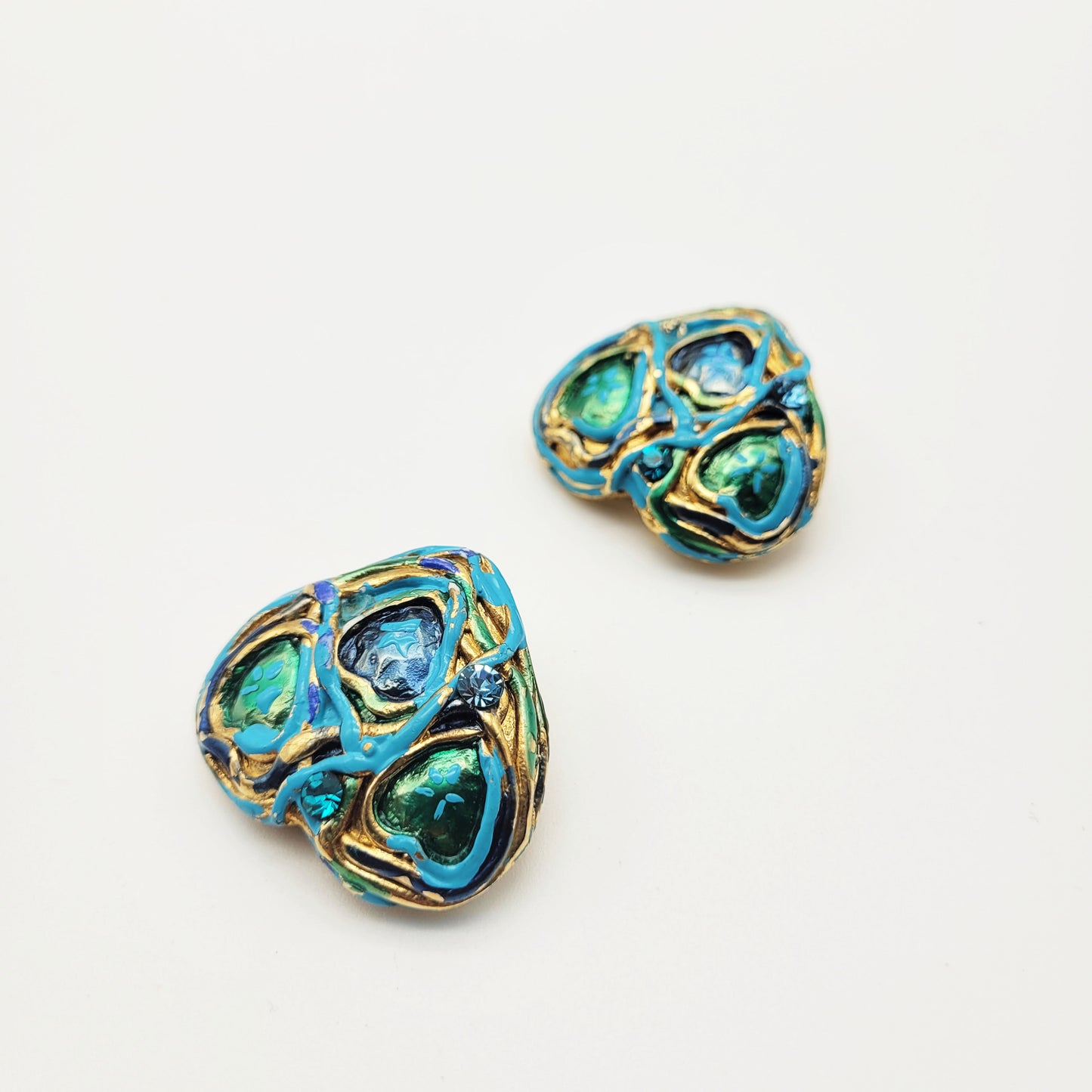 Vintage heart earrings Jacky De G