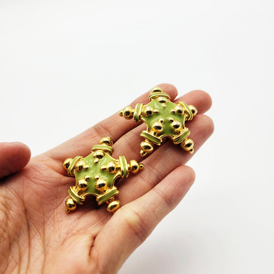 Vintage star earrings