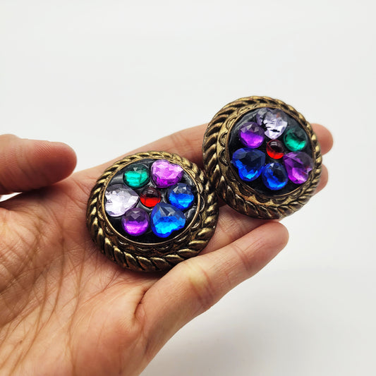 Vintage clip on earrings