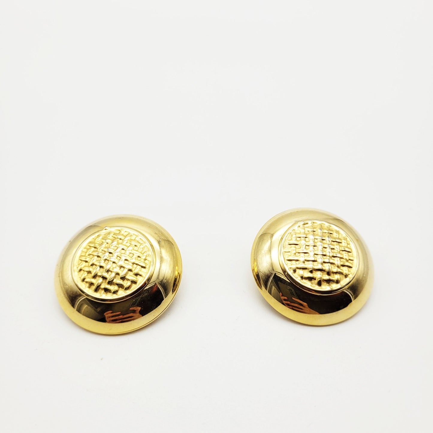 Oversized vintage clip on earrings