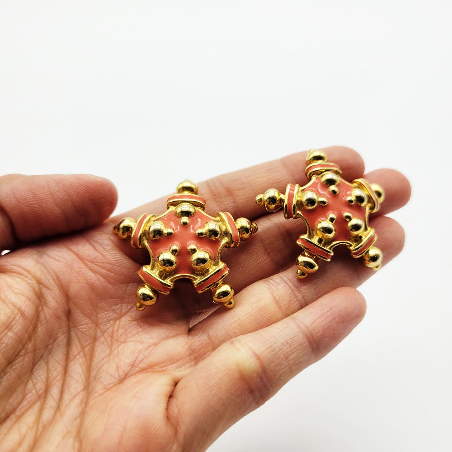 Vintage star earrings