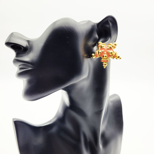 Vintage star earrings