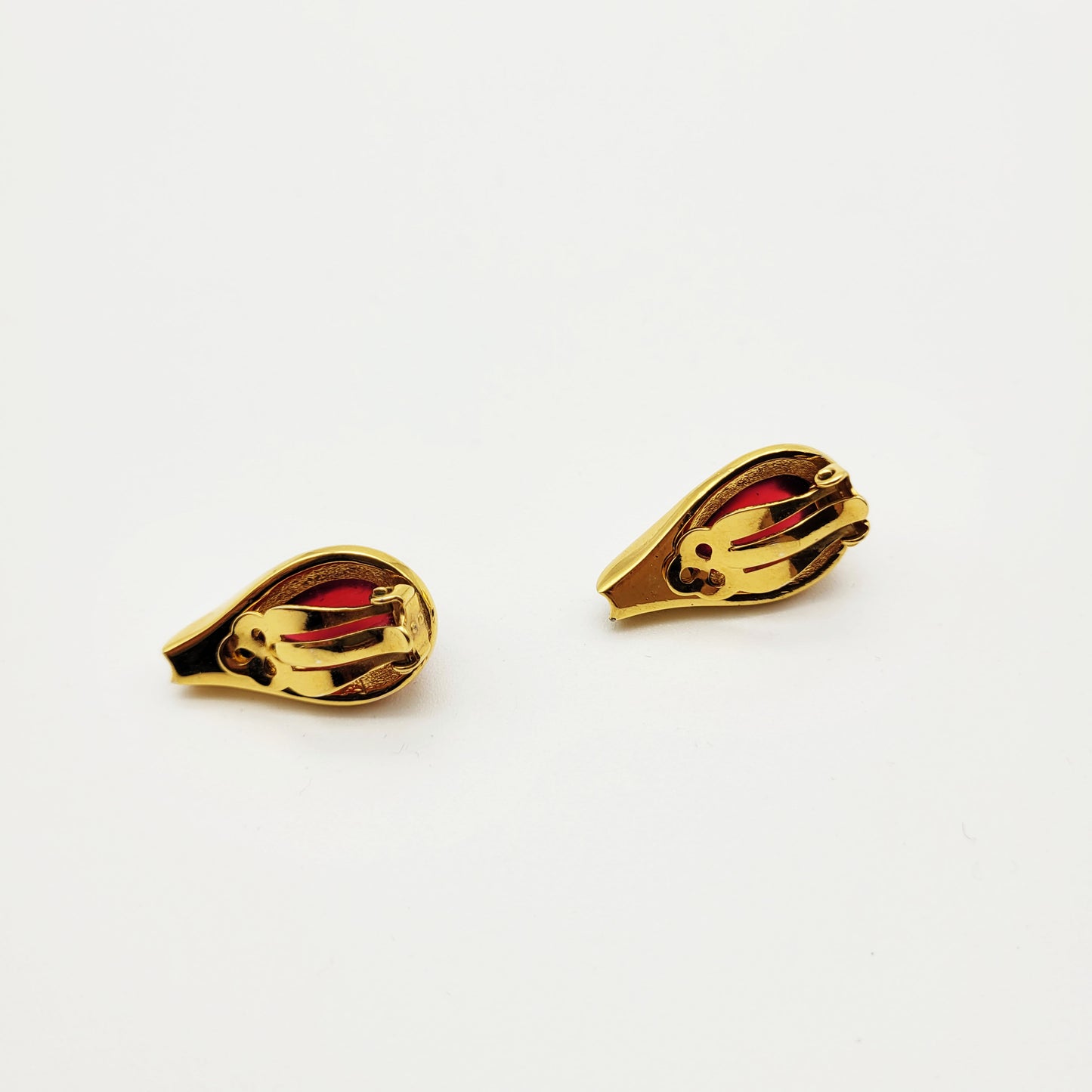 Vintage glass bead clips