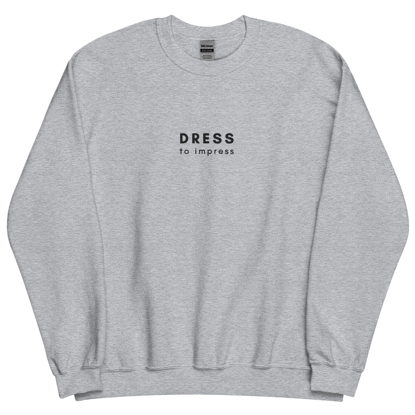 Unisex Embroidery Sweatshirt Dress