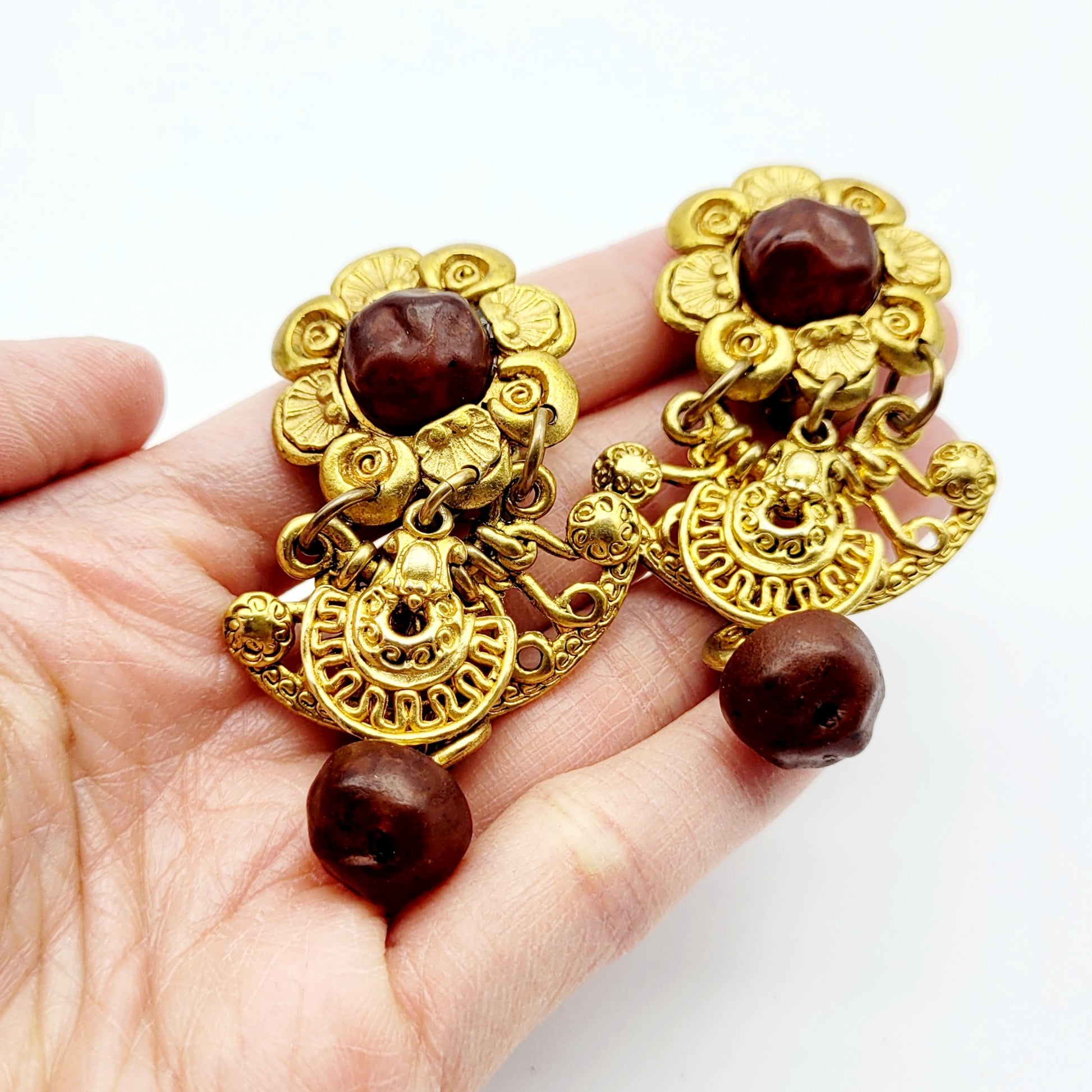 Vintage Chorange dangle Earrings - Secondista