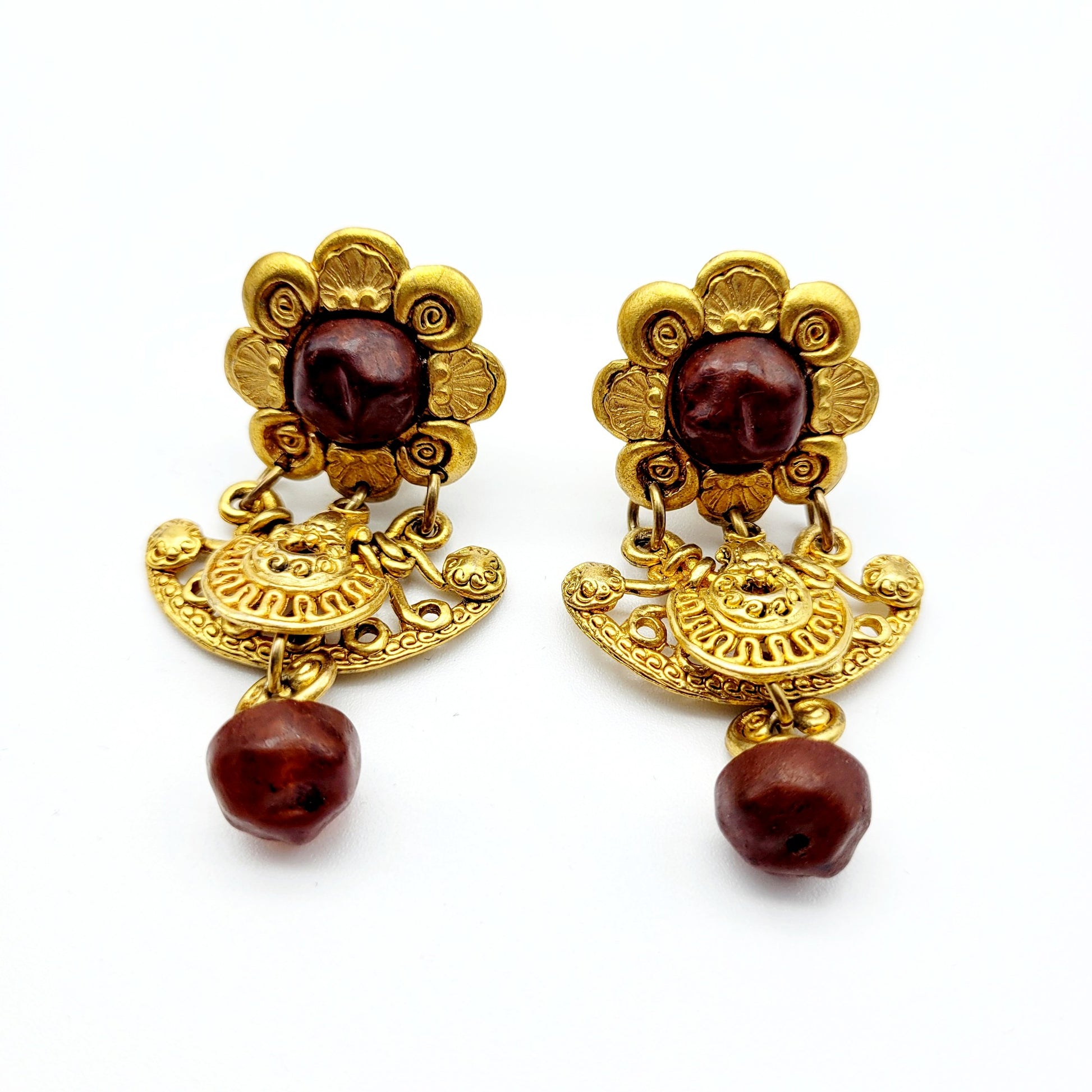 Vintage Chorange dangle Earrings - Secondista
