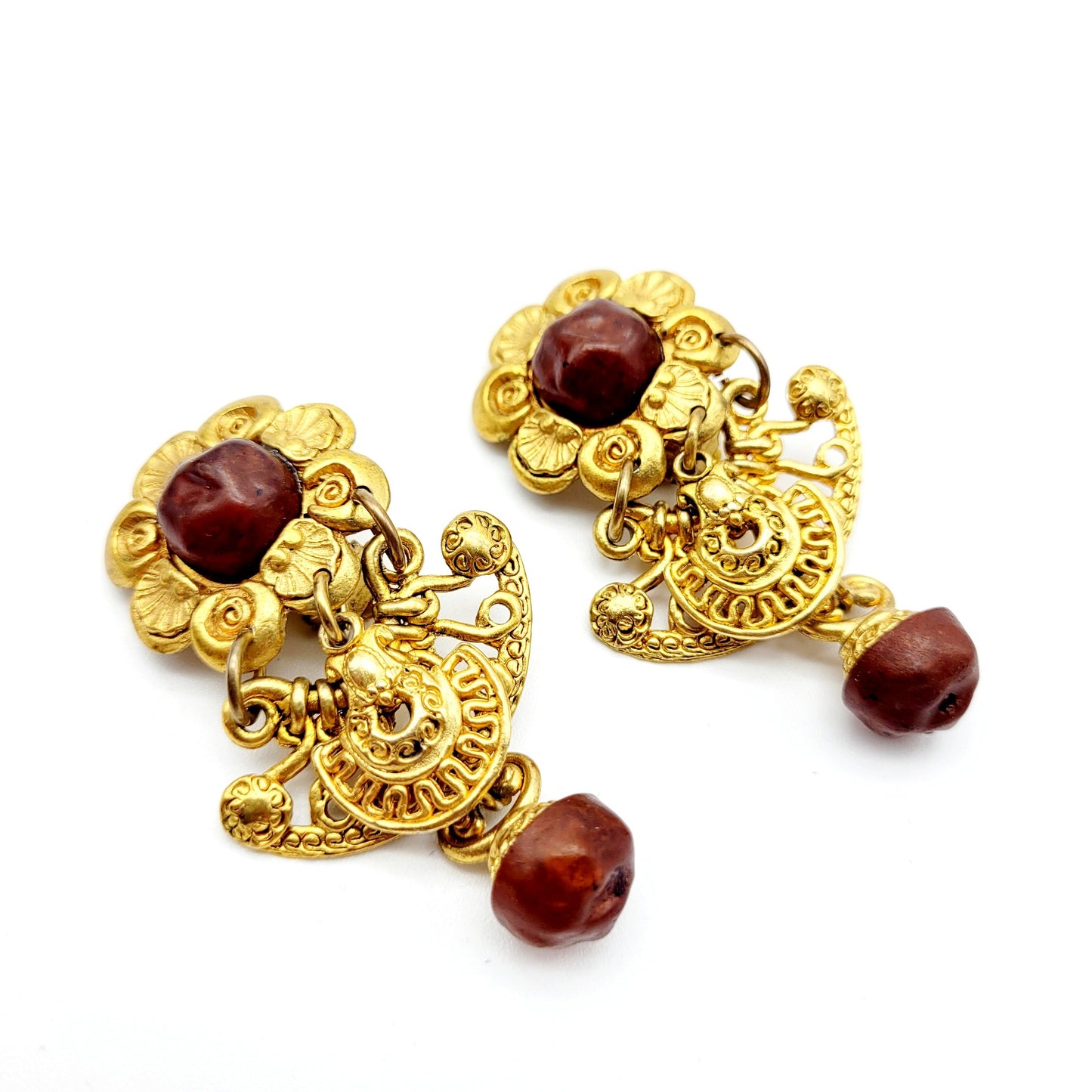 Vintage Chorange dangle Earrings - Secondista
