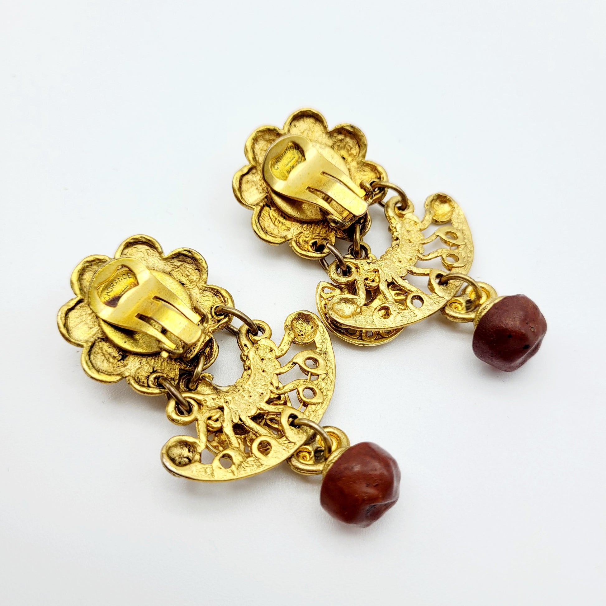 Vintage Chorange dangle Earrings - Secondista