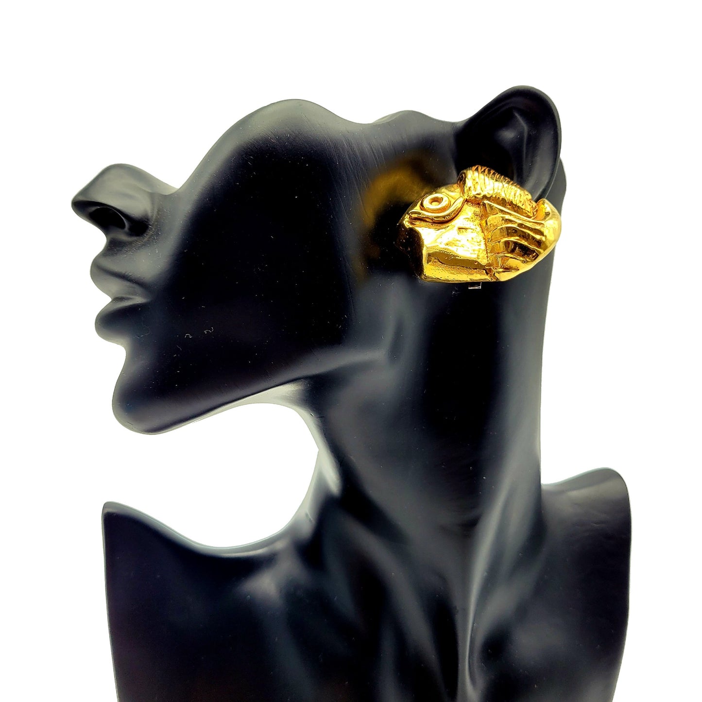 Vintage Brigitte Lambert fish Earrings