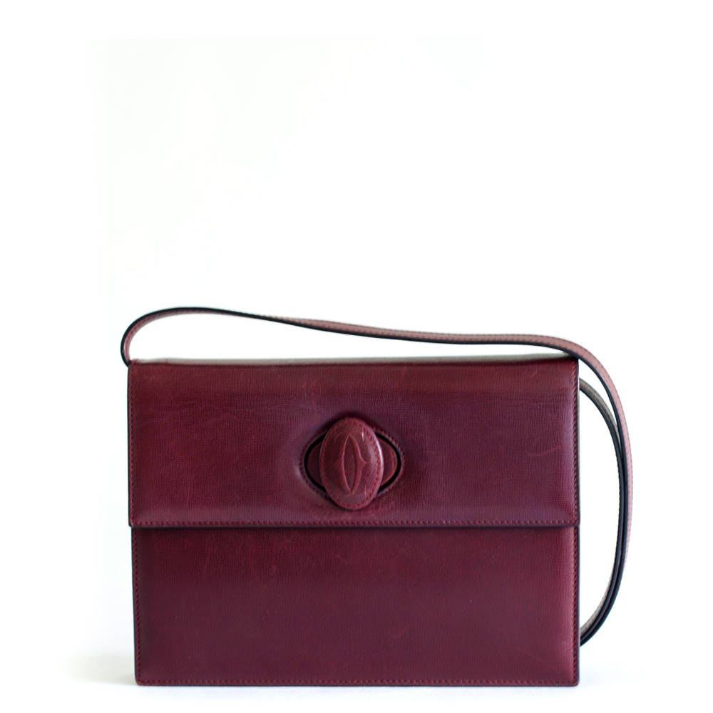 Vintage Cartier burgundy Crossbody Bag - Secondista
