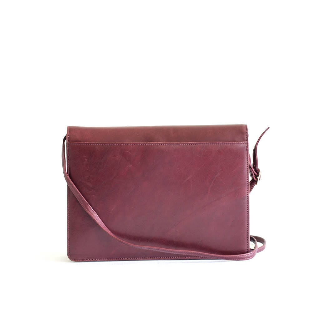 Vintage Christian Dior burgundy Crossbody Bag - Secondista