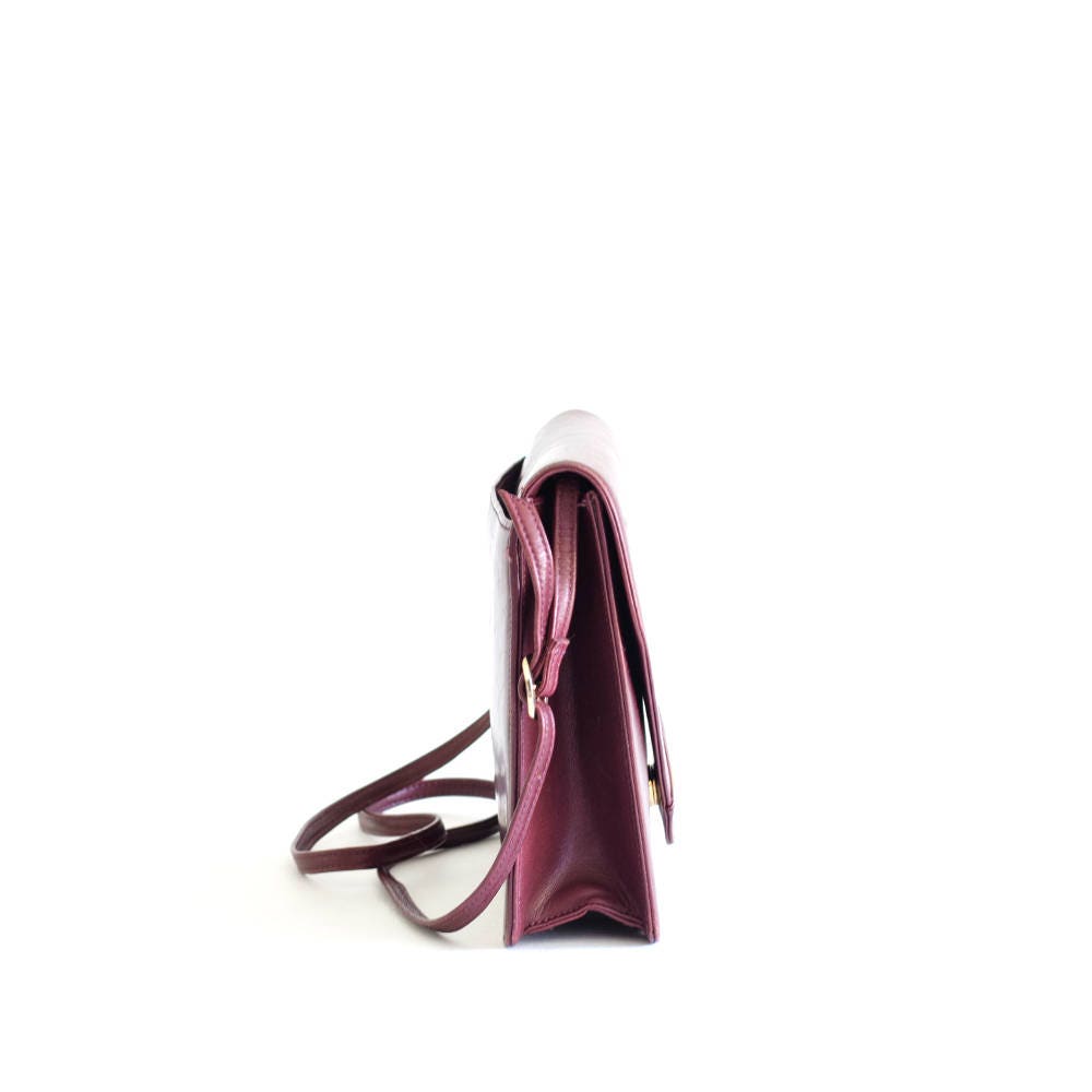 Vintage Christian Dior burgundy Crossbody Bag - Secondista