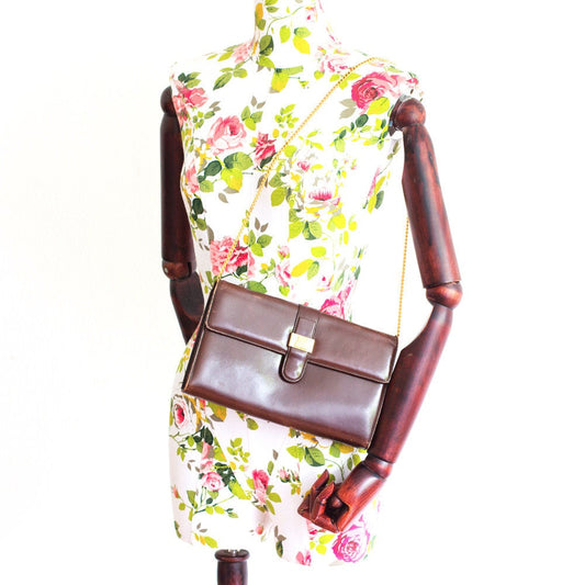 Vintage Lanvin brown Clutch - Secondista