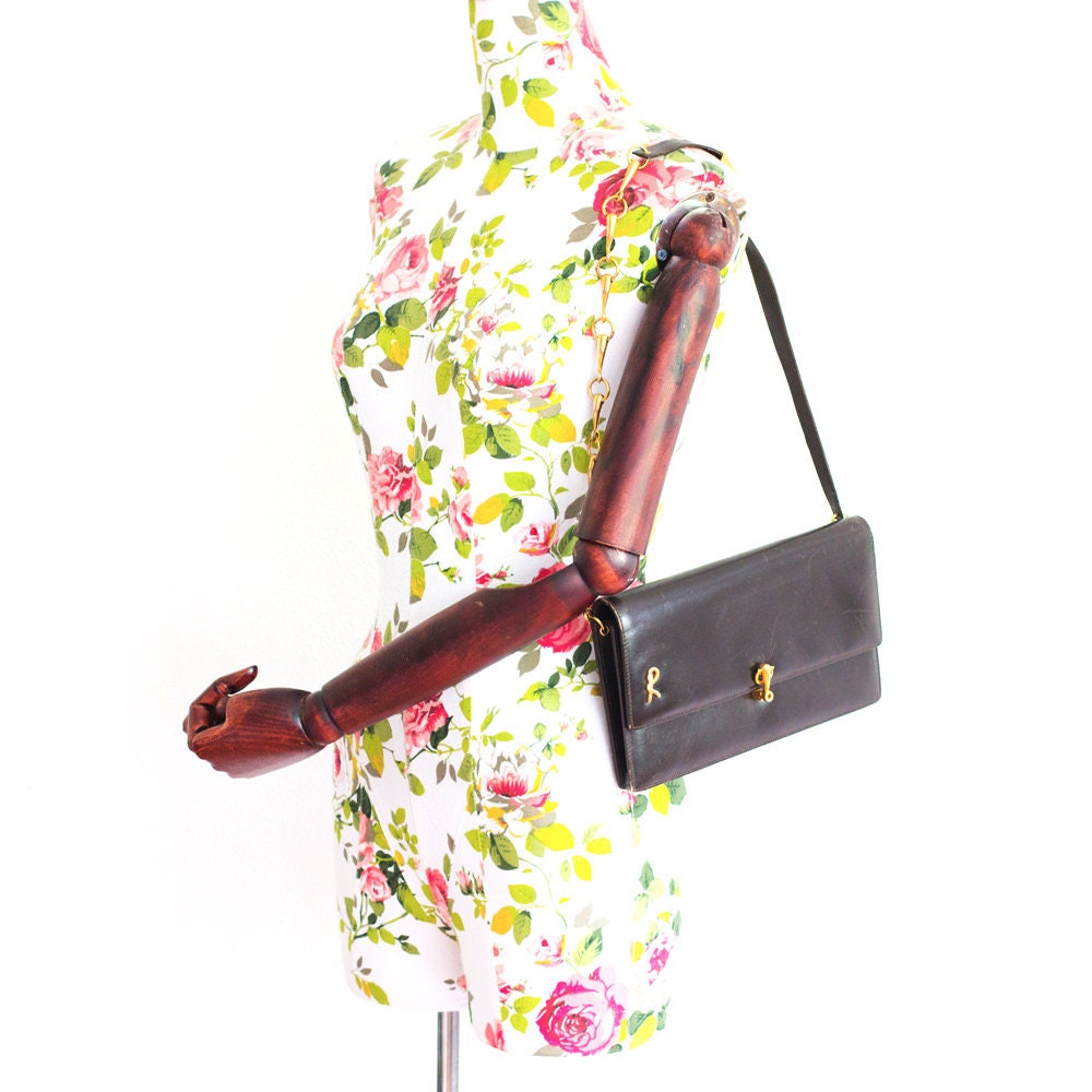 Vintage Roberta Di Camerino brown Clutch - Secondista