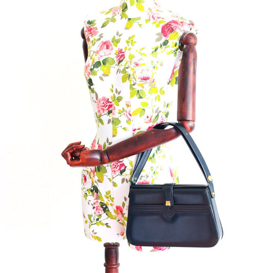 Vintage Lanvin dark navy Shoulder Bag - Secondista