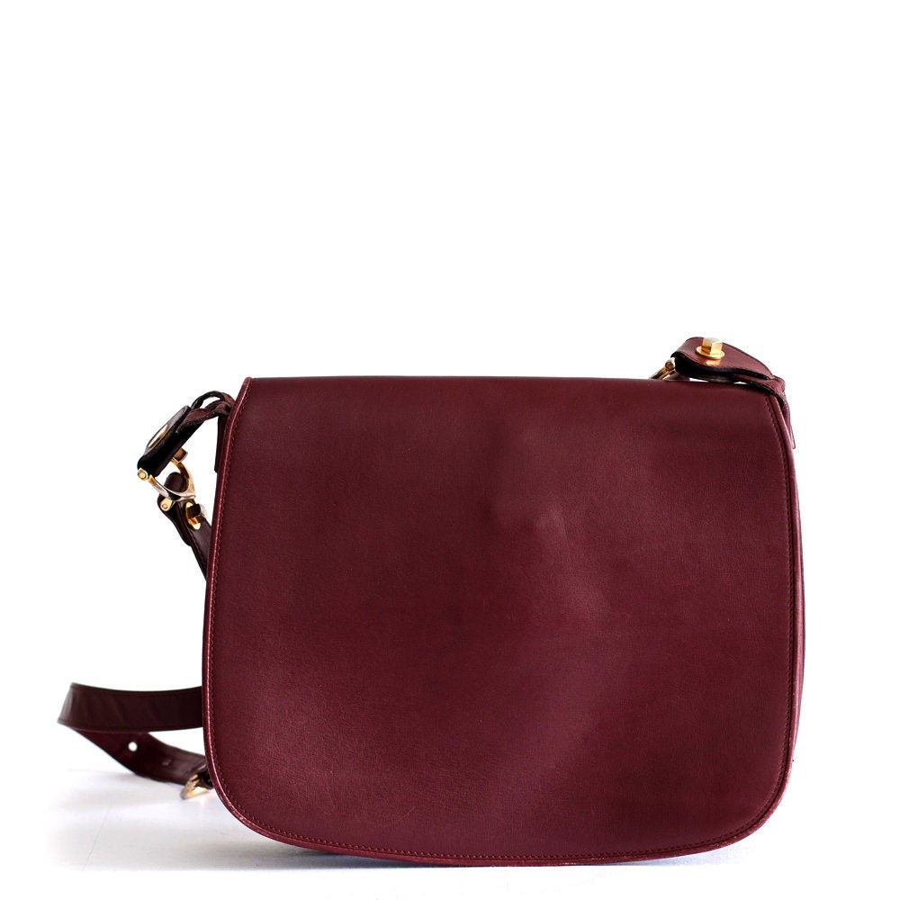 Vintage Le Must de Cartier burgundy Crossbody Bag - Secondista