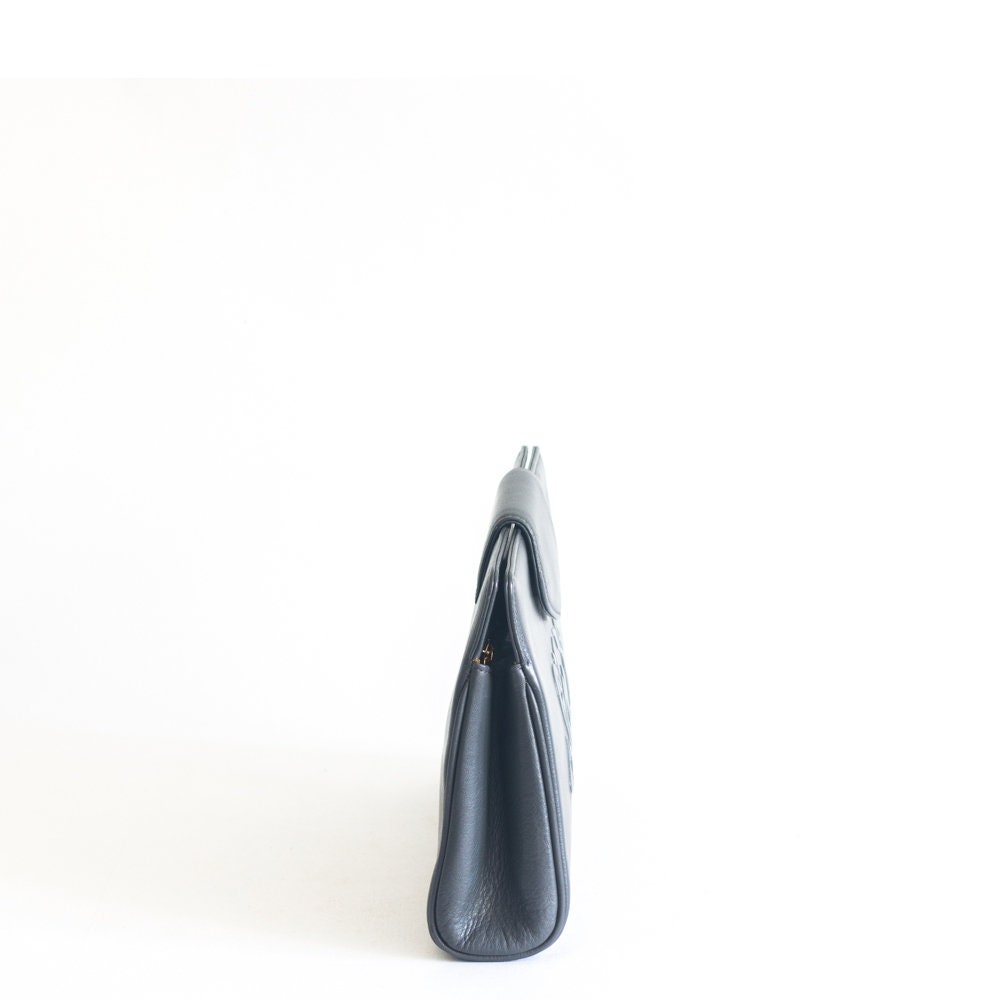 Vintage Italian Mila Schon grey Clutch - Secondista