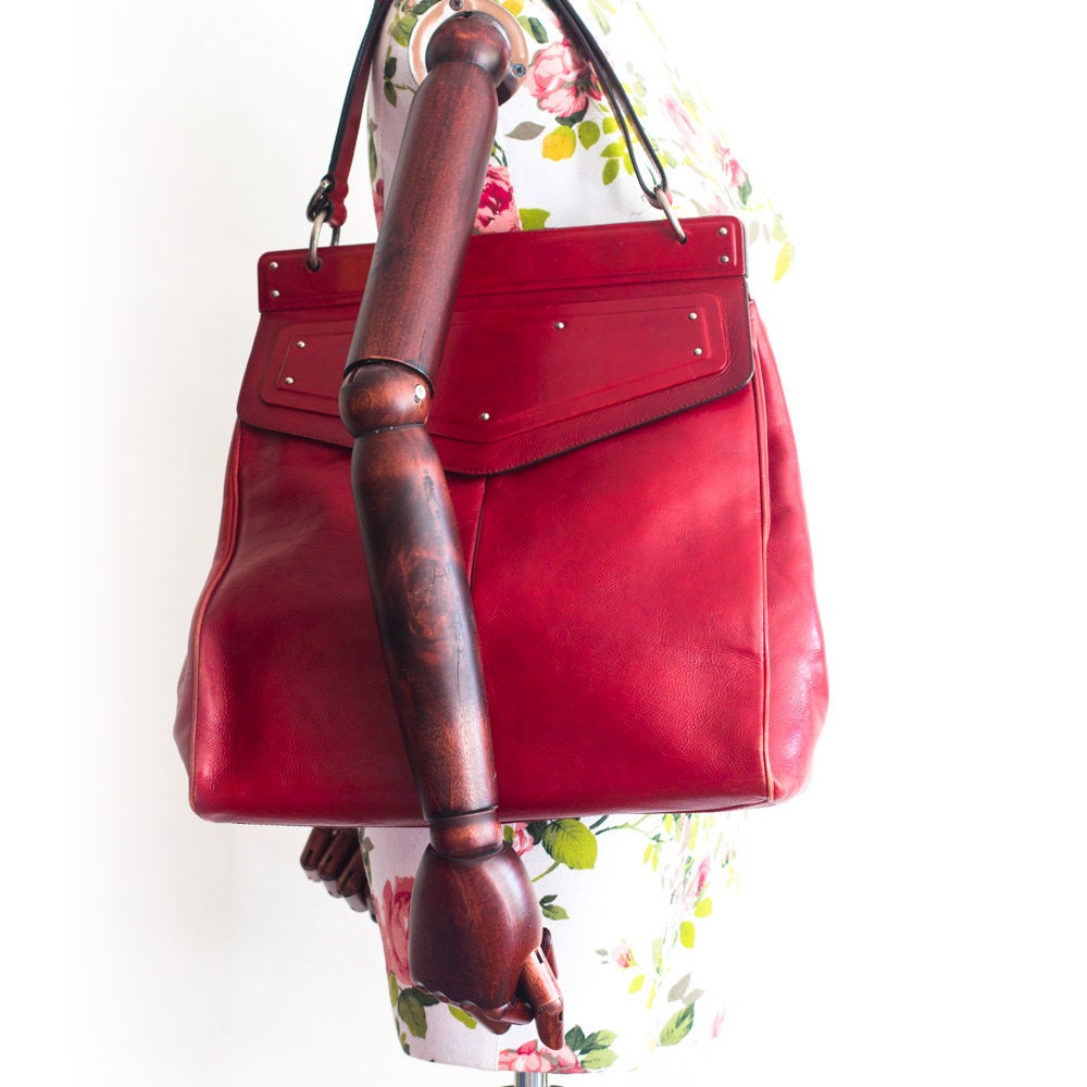Vintage Yves Saint Laurent red Tote Bag - Secondista