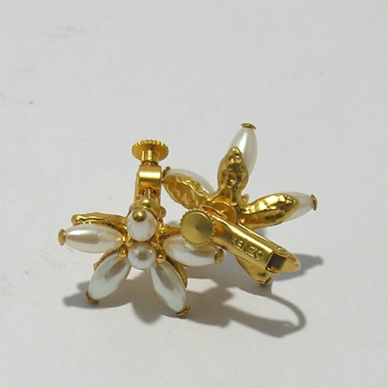 Vintage Kenzo flower Earrings - Secondista