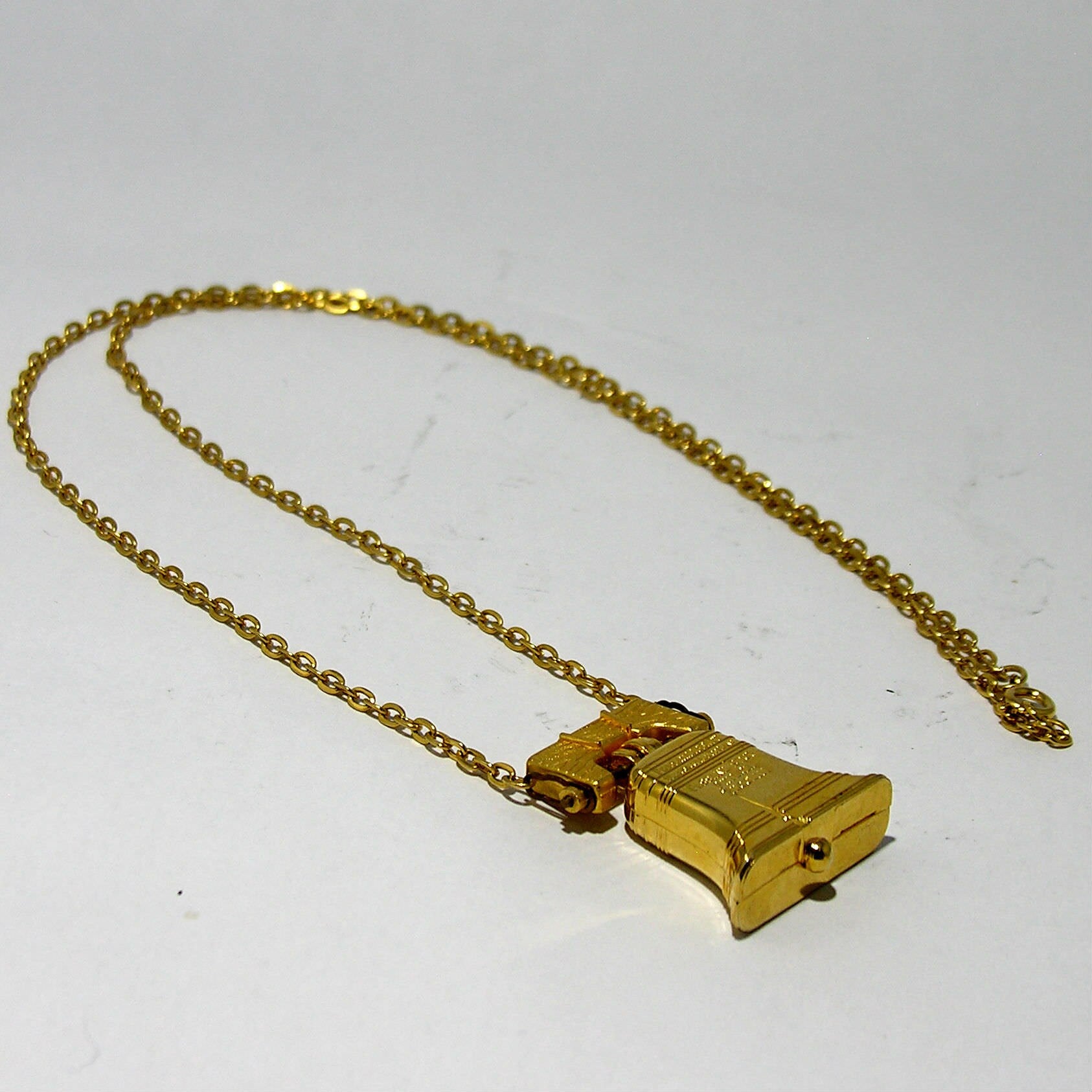 Vintage Unusual Necklace with bell Pendant - Secondista