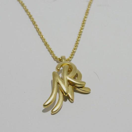 Vintage Simple Nina Ricci Goldtone long Necklace - Secondista
