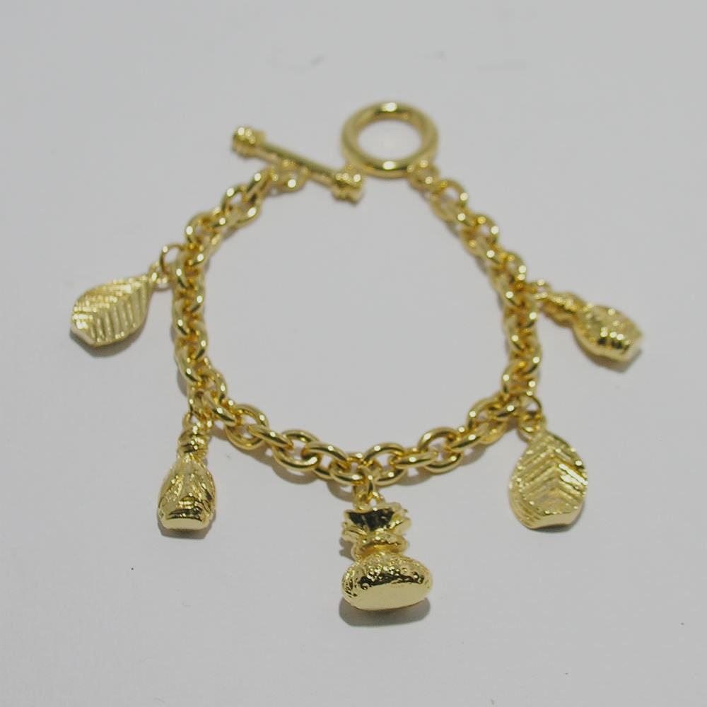 Vintage Kenzo Goldtone Charm Bracelet - Secondista