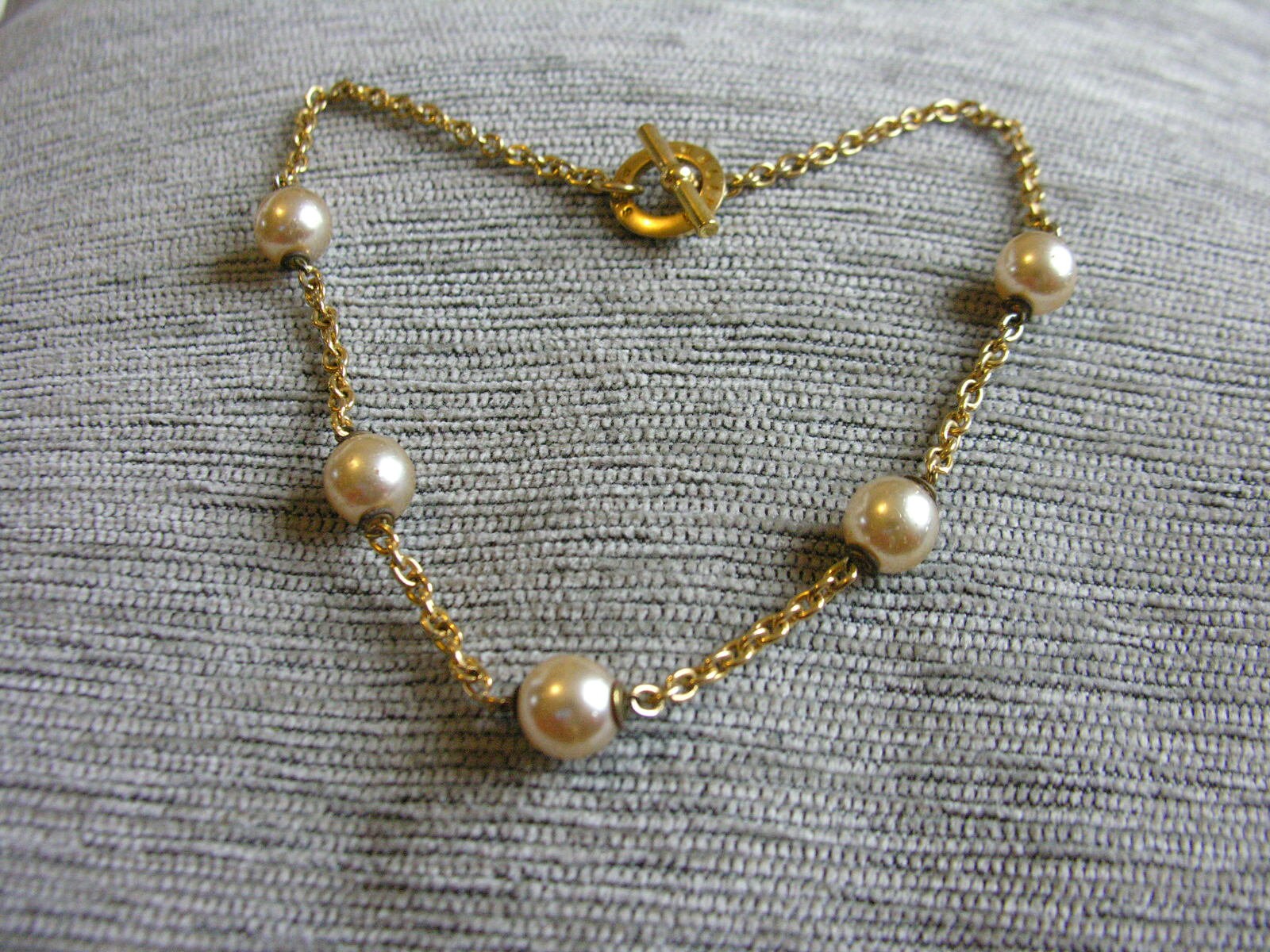 Vintage Céline faux pearl Goldtone Necklace - Secondista
