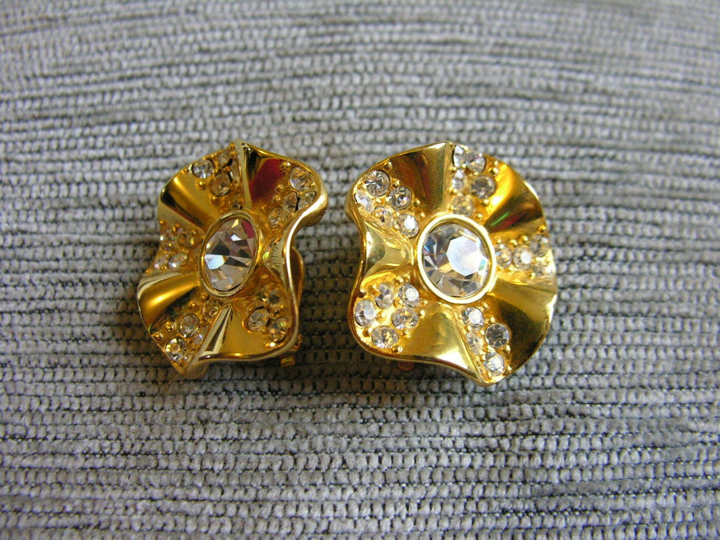 Vintage Givenchy Goldtone Earrings - Secondista