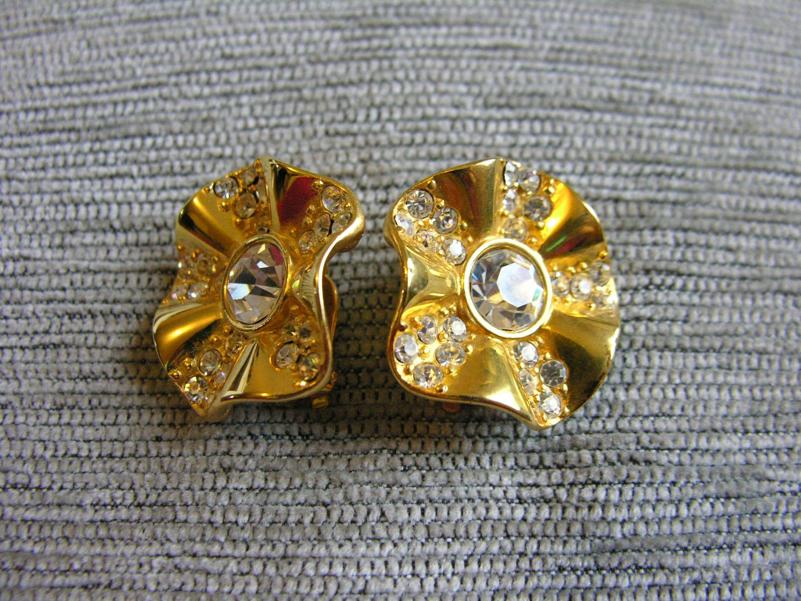 Vintage Givenchy Goldtone Earrings - Secondista
