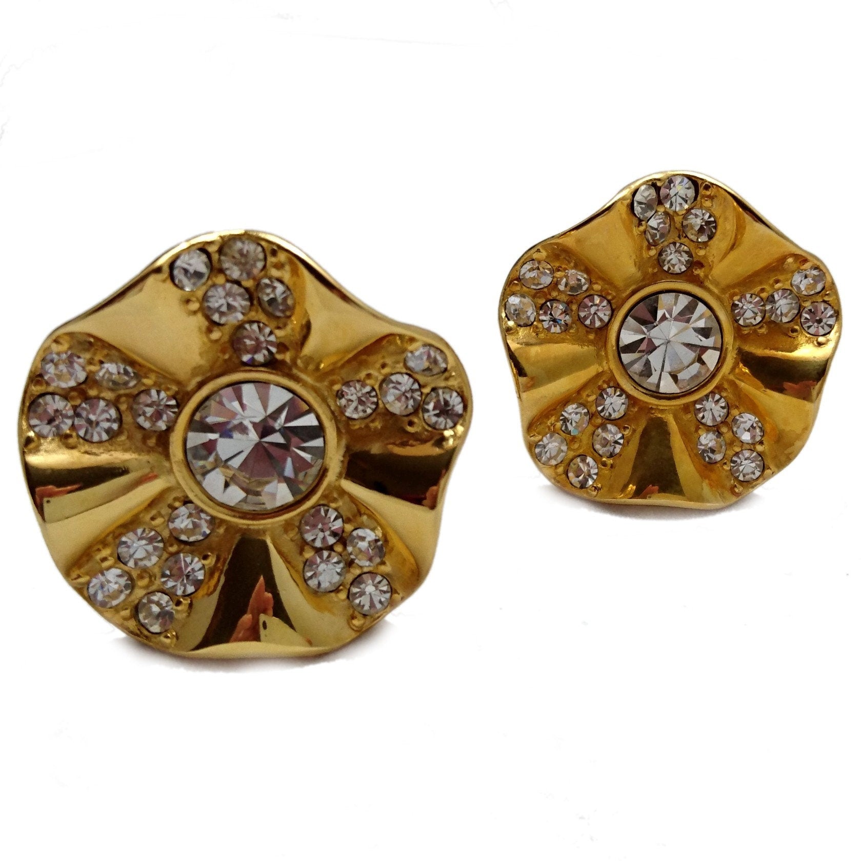 Vintage Givenchy Goldtone Earrings - Secondista