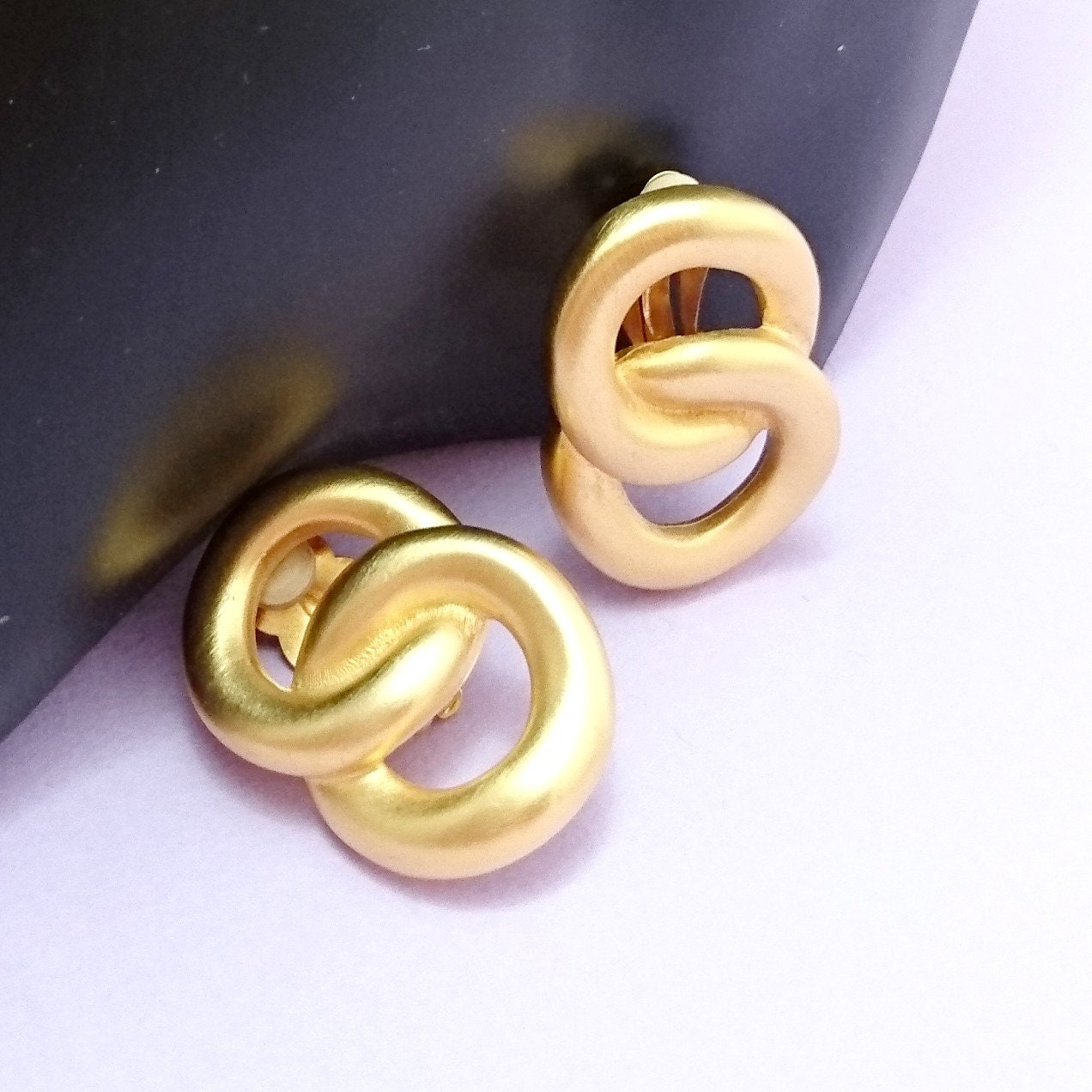 Vintage Givenchy Goldtone Earrings - Secondista